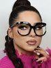 Chic Fashion Large Frame Clear Eyeglasses Spectacle Anti-Blue Light