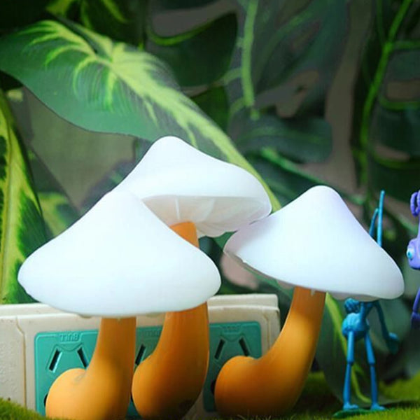 Mushroom Wall Socket Lights LED Night